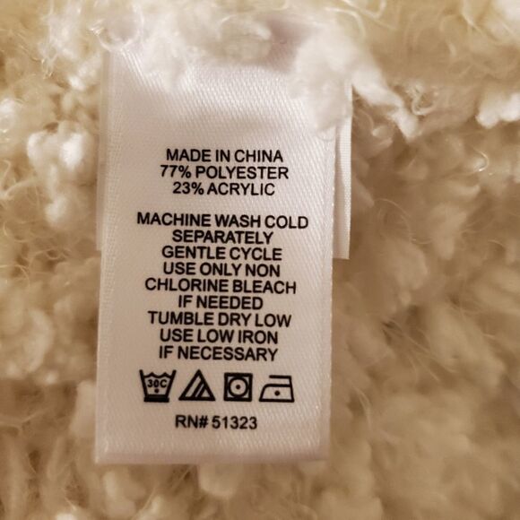 1.State Drape Front Poodle Cardigan sz XL in Ivory - Picture 11 of 11